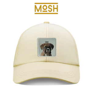 Parche cachorro Boxer Mosh: Fuerza y Coraje para tu Gorra Valentina