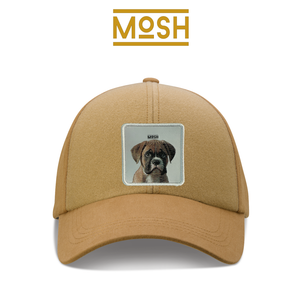 Parche cachorro Boxer Mosh: Fuerza y Coraje para tu Gorra Valentina