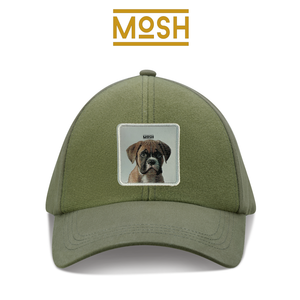 Parche cachorro Boxer Mosh: Fuerza y Coraje para tu Gorra Valentina