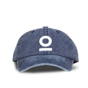 Mosh Lola azul logo 3D bordado blanco