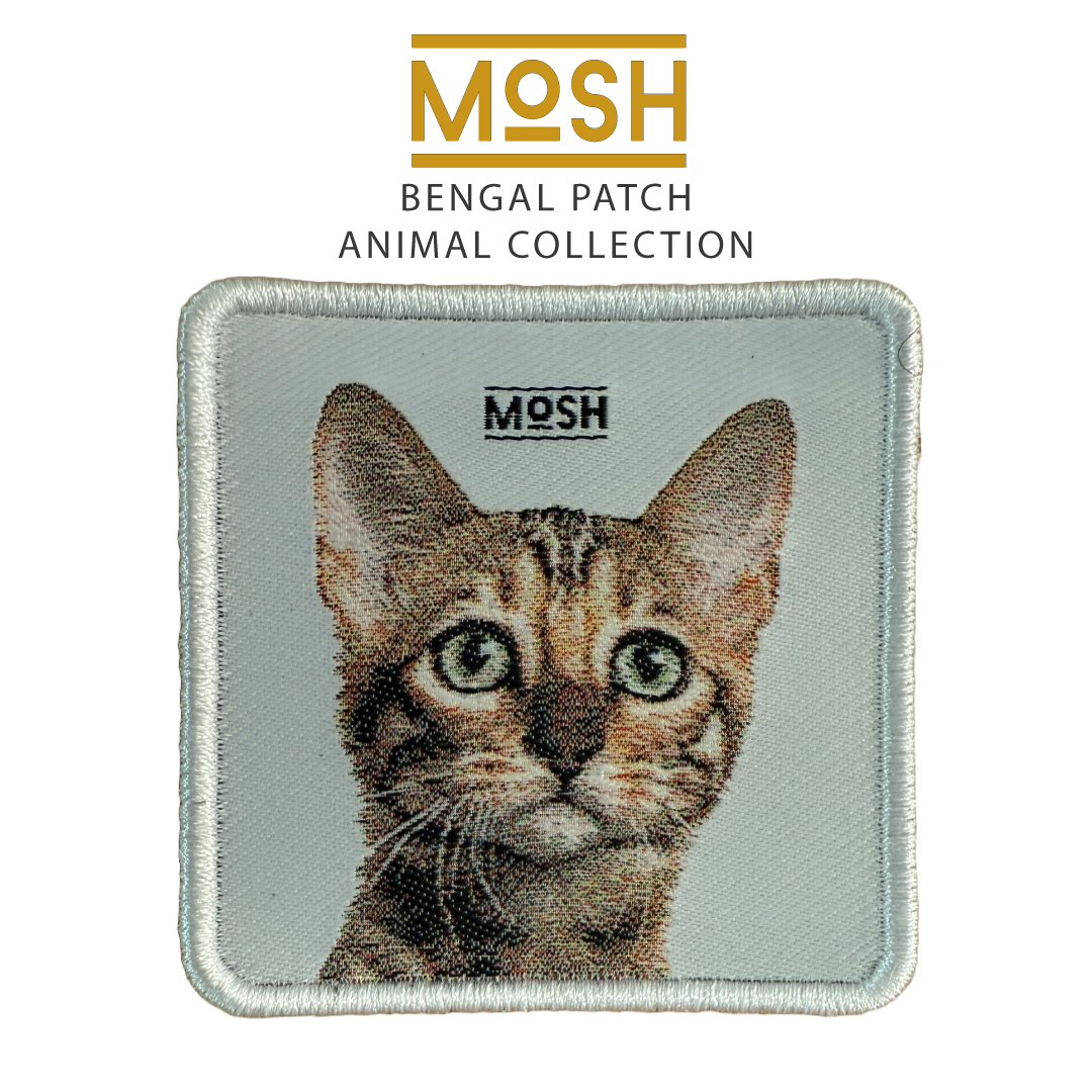 Parche Cachorro Gato de Bengala Mosh: Espíritu Salvaje y Aventura