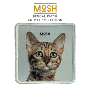 Parche Cachorro Gato de Bengala Mosh: Espíritu Salvaje y Aventura