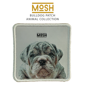 Parche Cachorro Bulldog Inglés Mosh: Paz y Dignidad