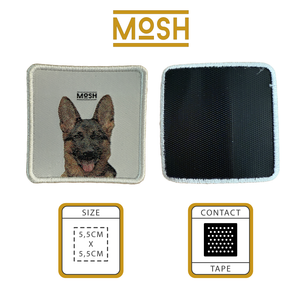 Parche Cachorro Pastor Alemán Mosh: Lealtad y Fortaleza