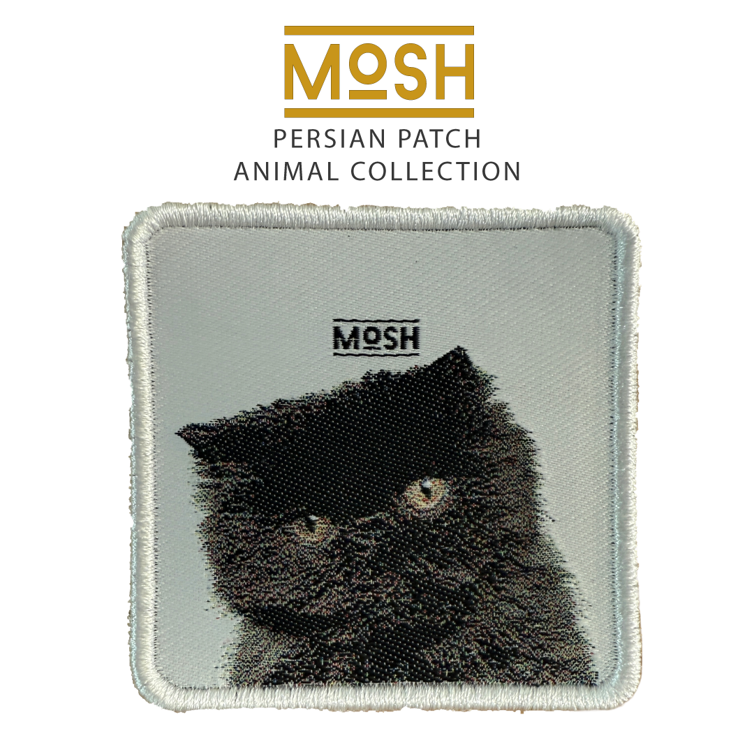 Parche Cachorro Gato Persa Mosh: Calma y Belleza Serena