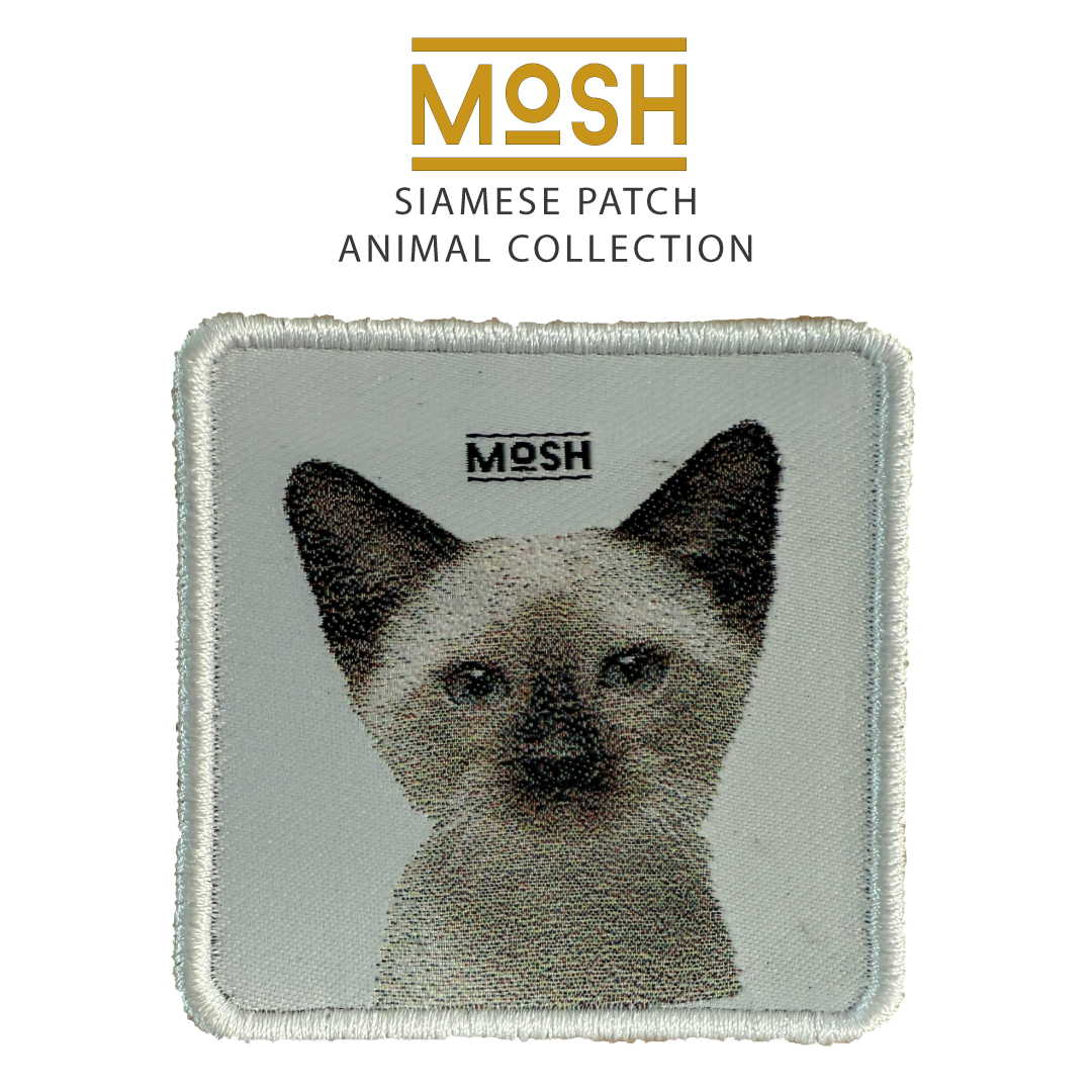Parche Cachorro Gato Siamés Mosh: Expresión y Conexión