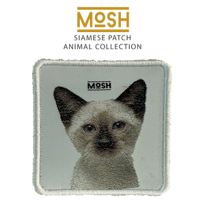 Parche Cachorro Gato Siamés Mosh: Expresión y Conexión