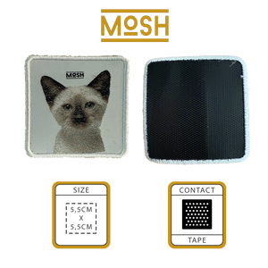 Parche Cachorro Gato Siamés Mosh: Expresión y Conexión