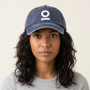 Mosh Lola blue 3D logo white embroidery 