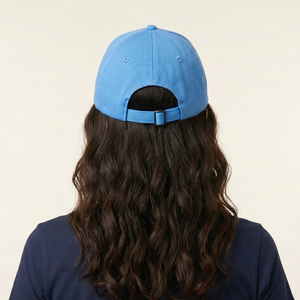 Mosh Lola v2 blue 3D logo white embroidery 