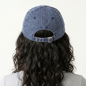 Mosh Lola blue 3D logo white embroidery 