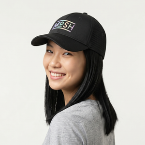Mosh Lola black neoprene logo PU