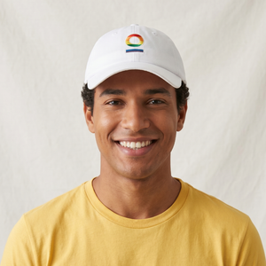 Mosh Lola white multicolor embroidered logo 