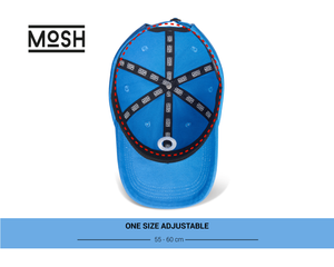 Mosh Lola v2 azul logo 3D bordado blanco