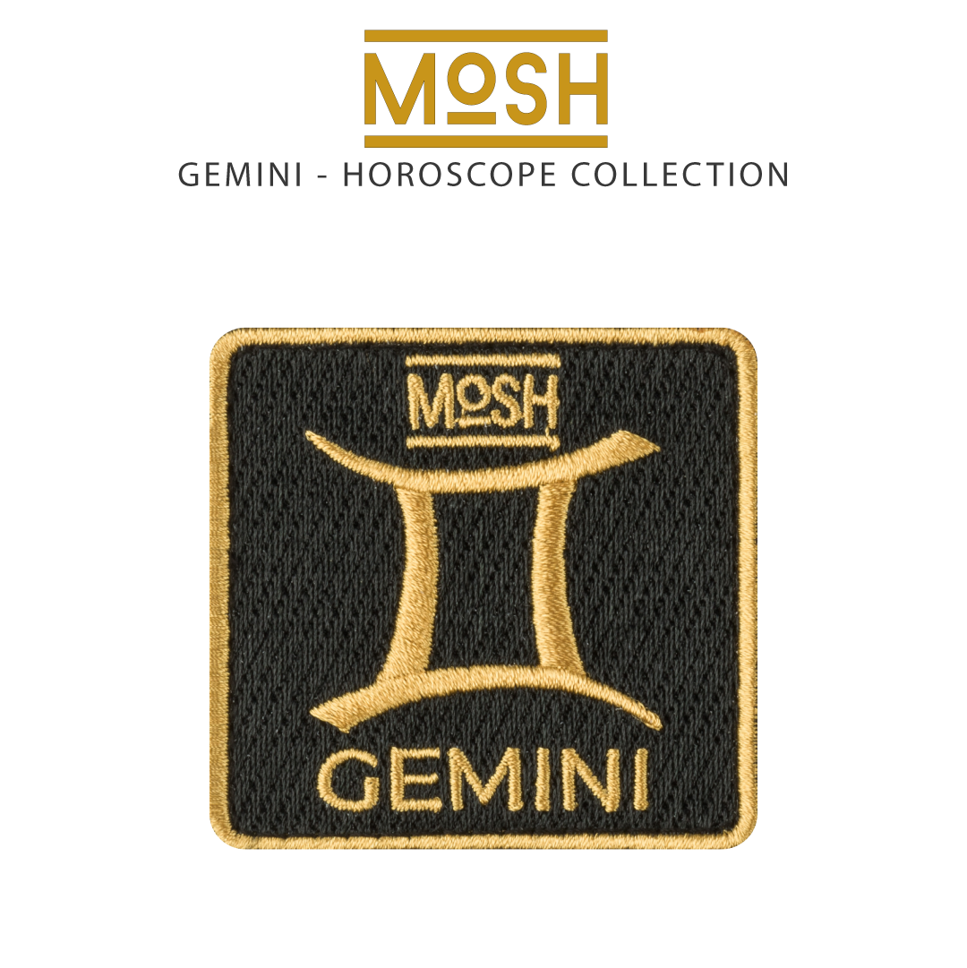 Parche Géminis Mosh: Comunicación y Versatilidad Vibrante