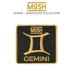 Parche Géminis Mosh: Comunicación y Versatilidad Vibrante