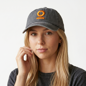 Mosh Lola gray orange 3D embroidered logo 