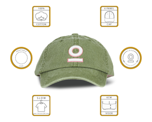 Mosh Lola verda logo 3D brodat blanc/rosa 