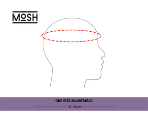 Mosh Lola verda logo 3D brodat blanc/rosa 