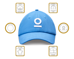 Mosh Lola v2 azul logo 3D bordado blanco