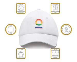 Mosh Lola blanca logo bordado multicolor