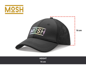 Mosh Lola black neoprene logo PU