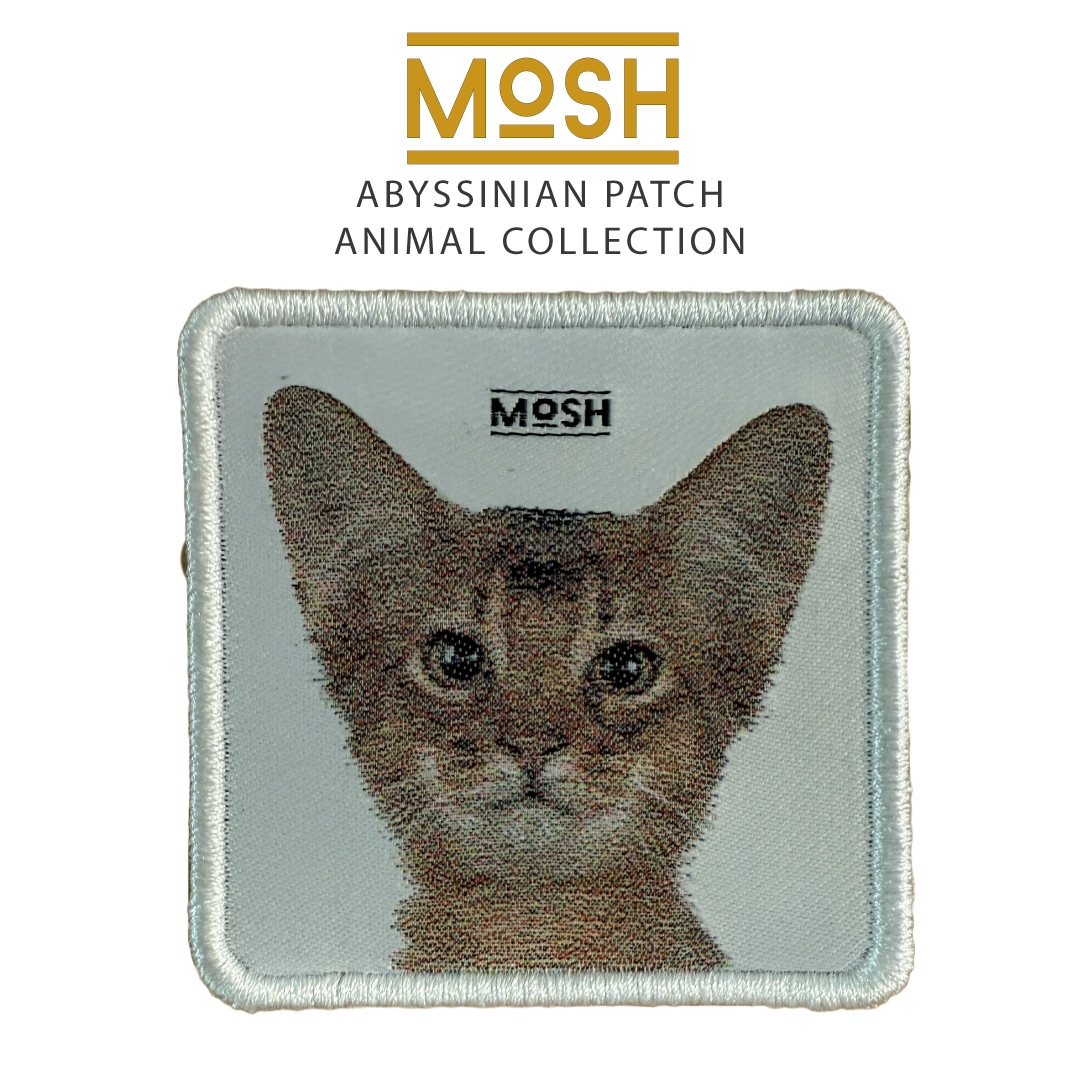 Parche Cachorro Gato Abisinio Mosh: Curiosidad y Agilidad