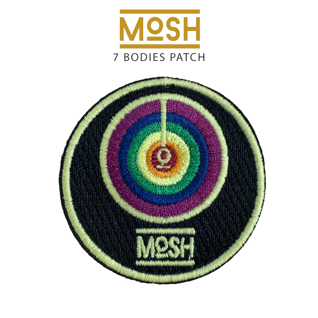 Patch Os 7 Corpos Mosh: Conexão e Propósito Luminoso