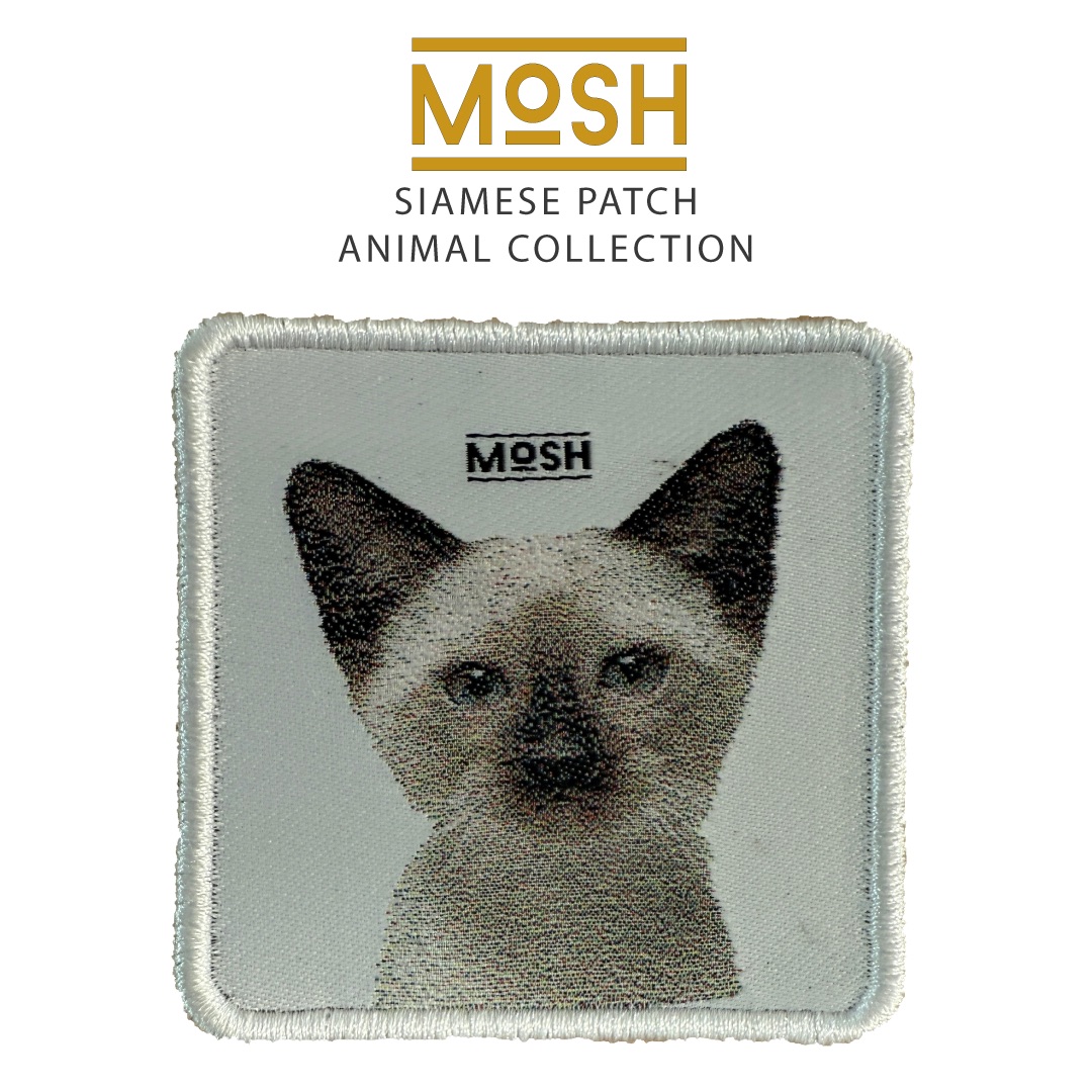 Parche Cachorro Gato Siamés Mosh: Expresión y Conexión