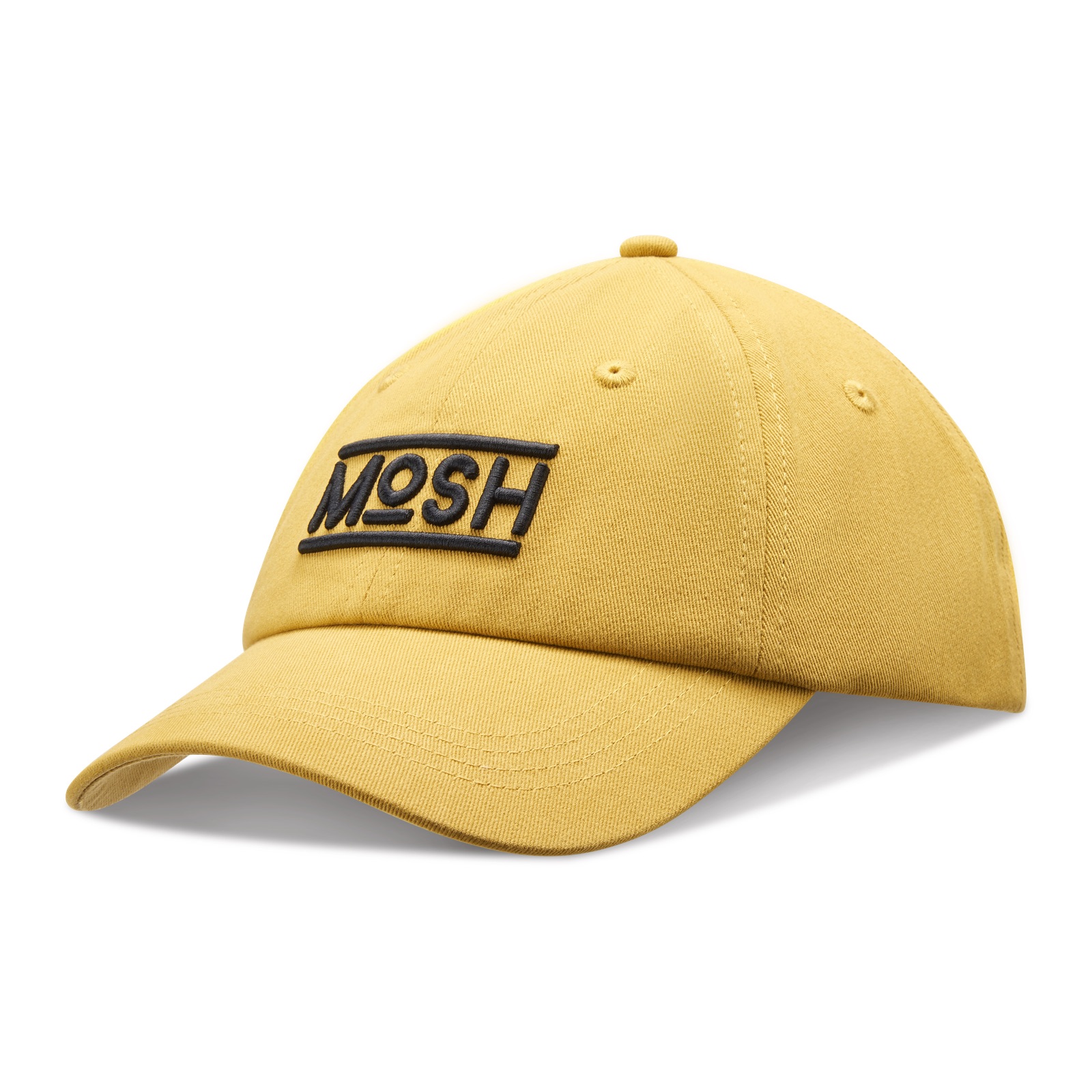 Mosh Lola Khaki Cap Black 3D Embroidered Logo
